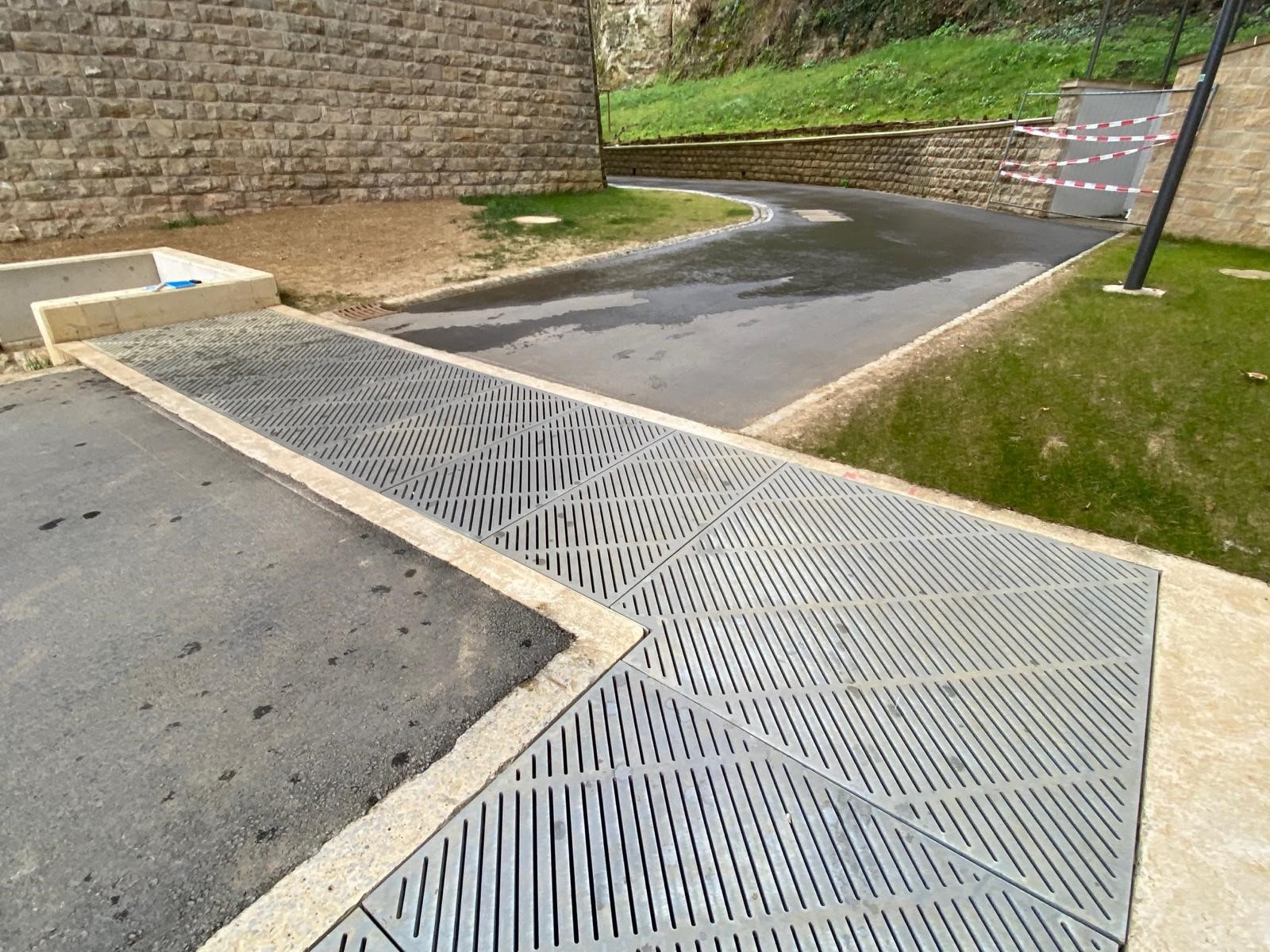 Dédoublement viaduc de Pulvermühle - Caniveau carossable 2