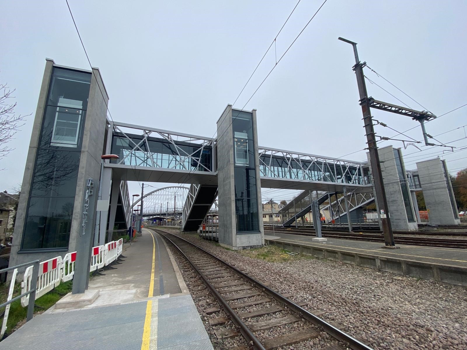 Gare de Bettembourg - Passerelle au-dessus des voies 2