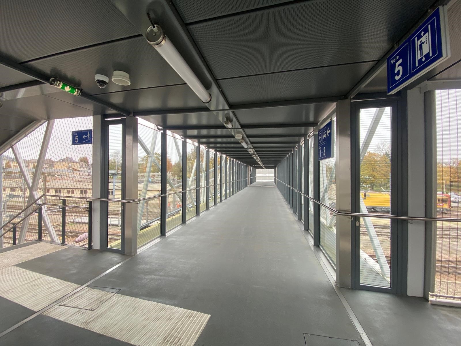 Gare de Bettembourg - Passerelle au-dessus des voies 3