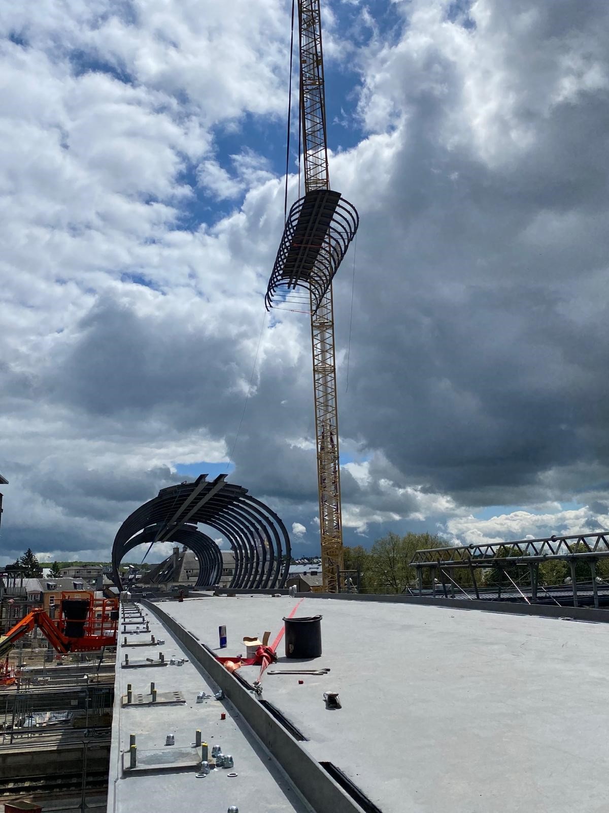 Gare de Luxembourg - Passerelle au-dessus des voies 26