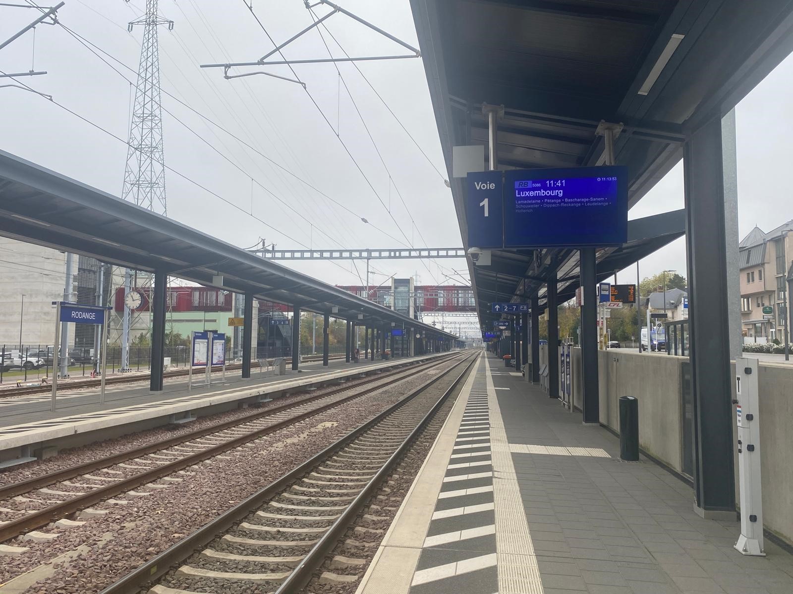Gare de Rodange - Marquises sur quais