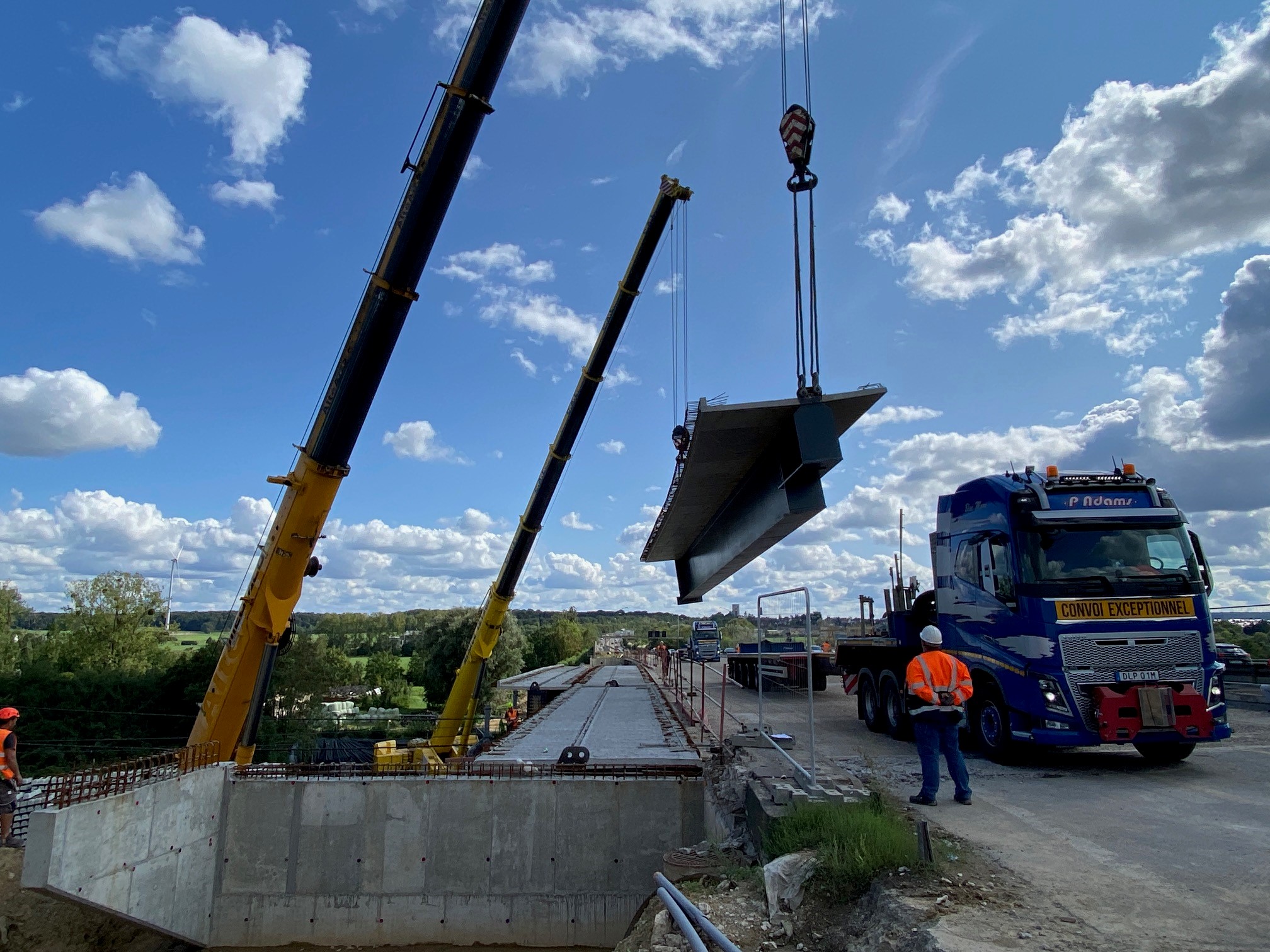 Autoroute A3 à Livange - Elargissement OA1025 1