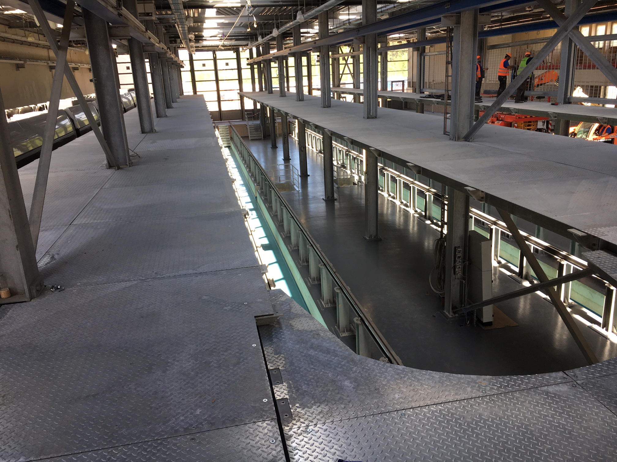 Centre de remisage Luxtram - Halls et passerelles intérieures 2