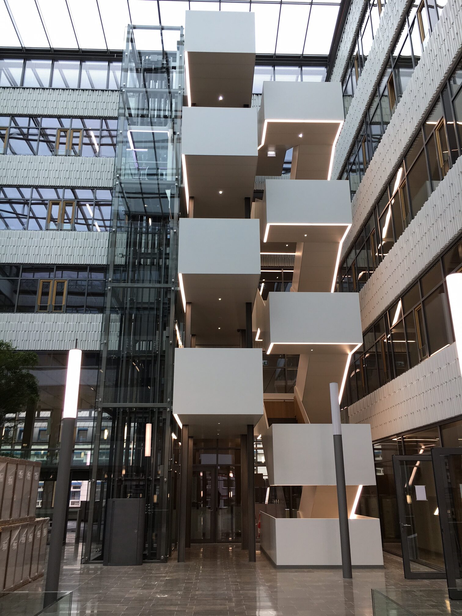 Immeuble Mercier à Luxembourg - Cage d'escaliers panoramique 1